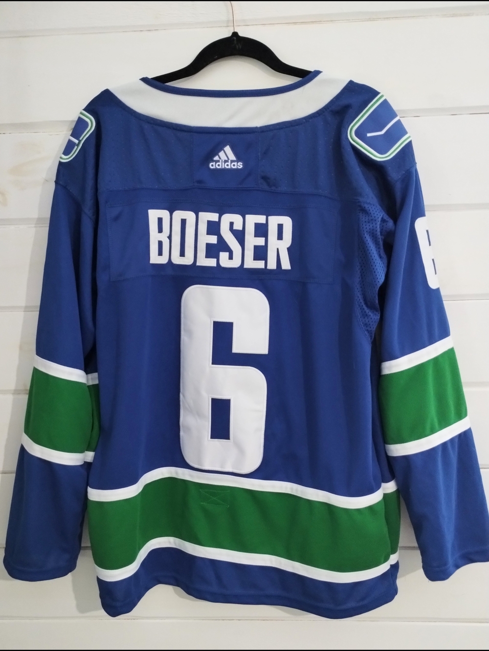 Adidas Vancouver Canucks Brock Boeser #6 NHL Hockey Jersey Blue 46 - Picture 4 of 11